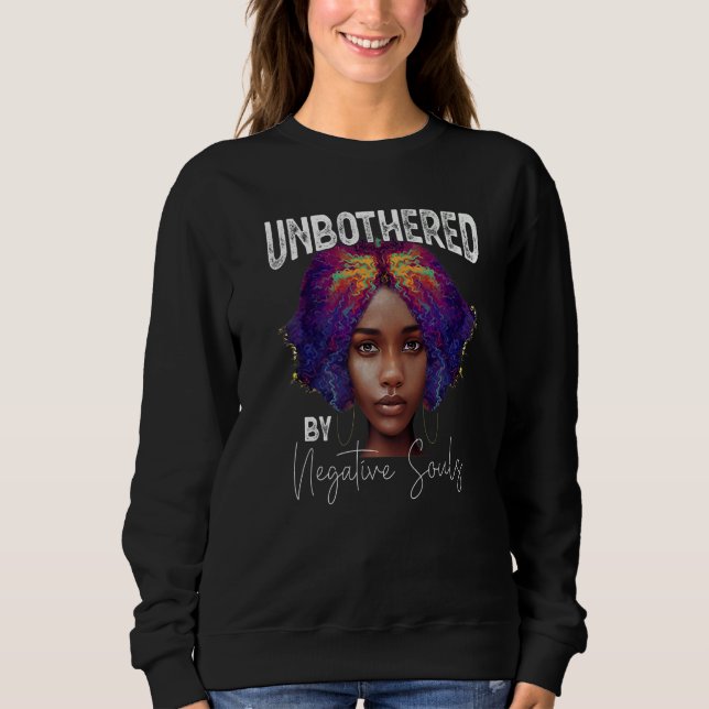 Sudadera Sassy Queen Black History Month Afro African Ameri (Anverso)