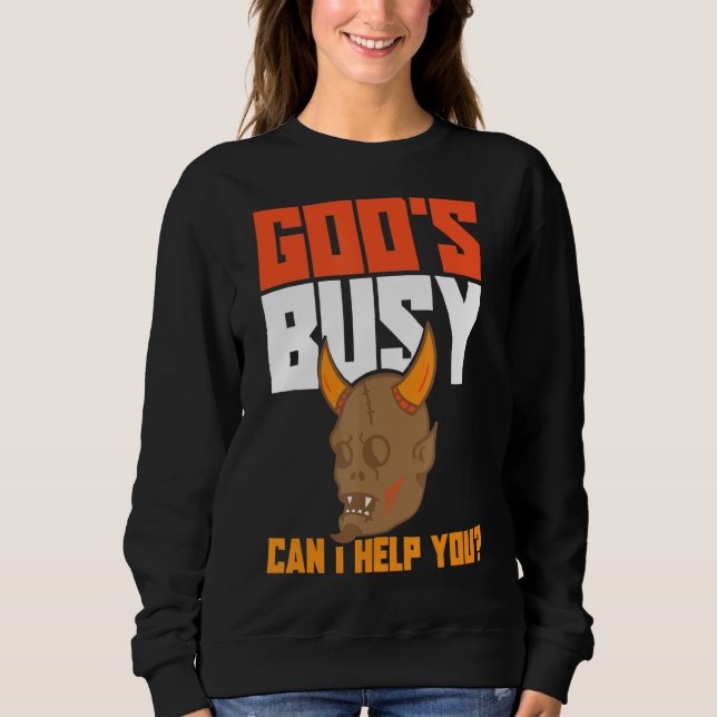 Sudadera Satan Devil Occult Satanic Evil Lucifer 2 (Anverso)