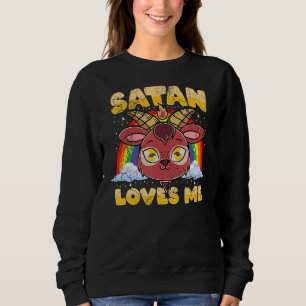 Sudadera Satan Me Ama El Humor Cita Las Palabras