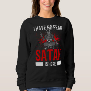Sudadera Satanismo Pentagrama satánico no tiene miedo de qu