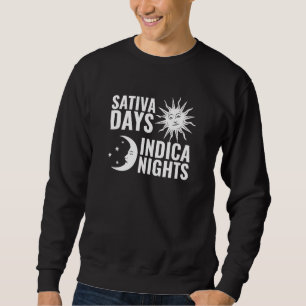 Sudadera Sativa Days Indica Nights Sun Moon Stoner