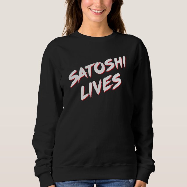 Sudadera Satoshi vive Bitcoin (Anverso)