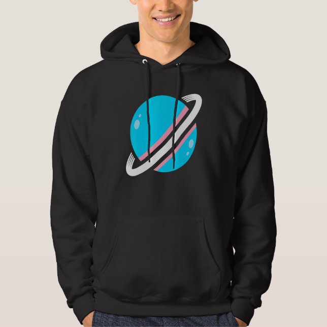 Sudadera Saturn Trans Flag Pride Mes Lgbt Queer Orgulloso T (Anverso)