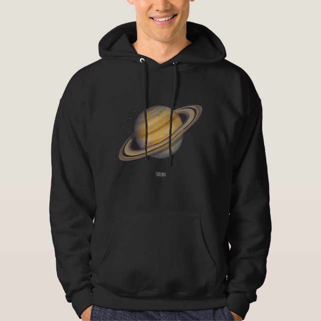 Sudadera Saturno artístico con anillos vibrantes (Anverso)