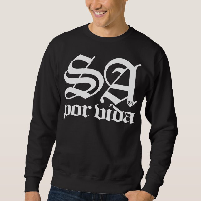 Sudadera SATX POR VIDA 210 para el viejo inglés Crewneck de (Anverso)