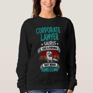 Sudadera Saurus De Abogado Corporativo Como Dinosaurio Rex 