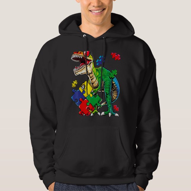 Sudadera Saurus Dinosaur Saurus Autism Awareness (Anverso)
