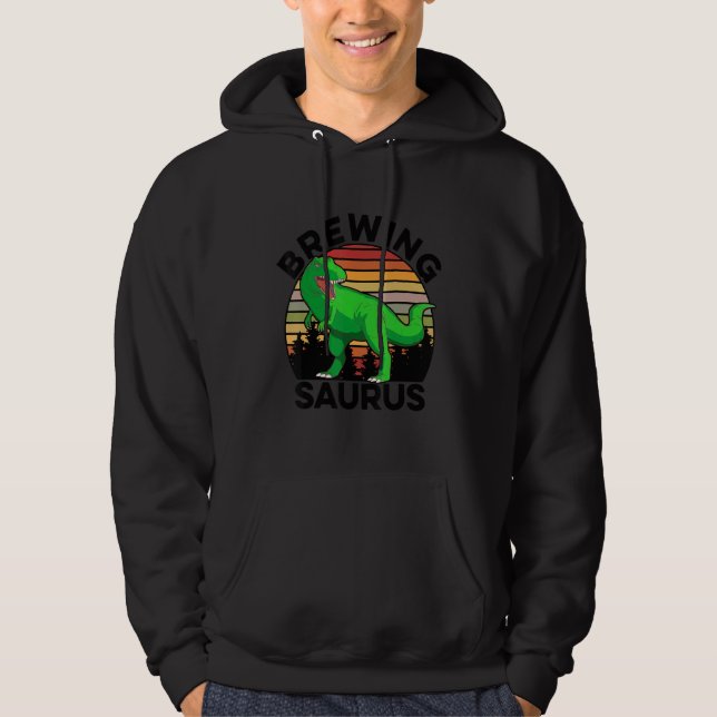 Sudadera Saurus Graphic Homebrewing Winemaking Brewery Craf (Anverso)