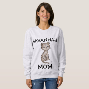 SUDADERA SAVANNAH CAT MOM T-SHIRTS SWEATSHIRTS