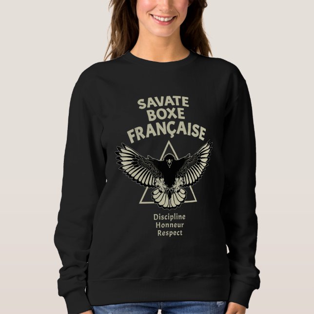 Sudadera Savate French Kickboxing Eagle (Anverso)