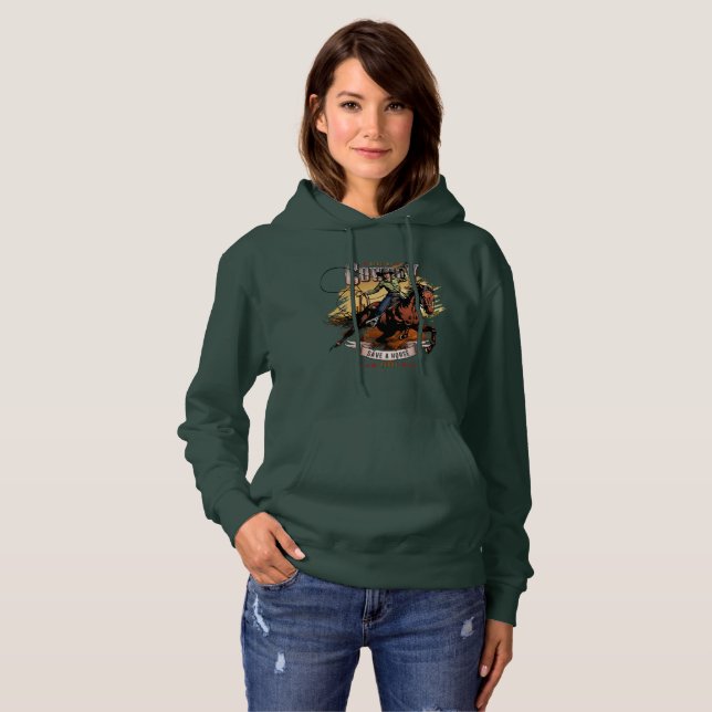 Sudadera Save A Horse; Ride A Cowboy | Women (Anverso completo)