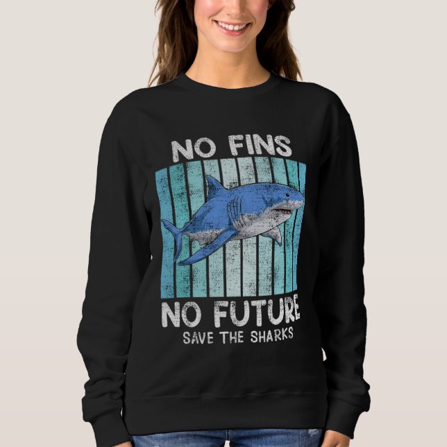 Sudadera Save Sharks Animal Welfare Save the Ocean protecte (Anverso)