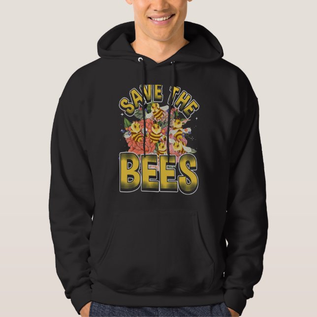 Sudadera Save the bees Beekeeper cute honey bee costume 4 (Anverso)