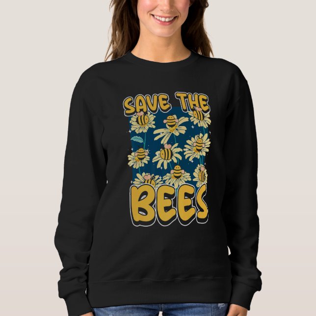 Sudadera Save the bees Beekeeper cute honey bee costume  8 (Anverso)