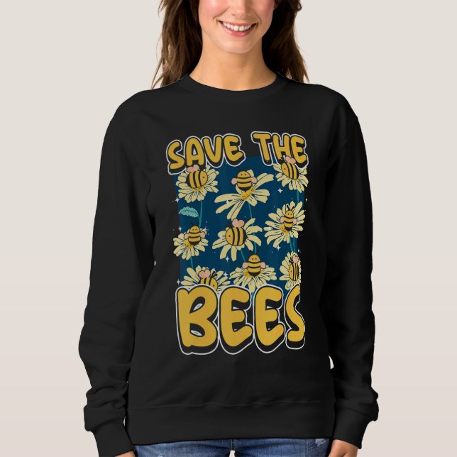 Sudadera Save the bees Beekeeper cute honey bee costume 9 (Anverso)
