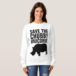 Sudadera SAVE THE CHUBBY UNICORNS Camiseta divertida con ca