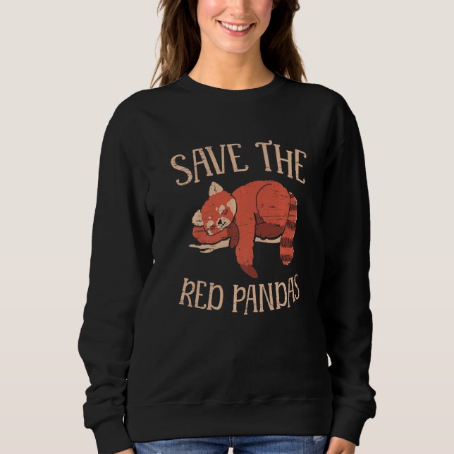 Sudadera Save The Red Pandas for a Bamboo Tree Species (Anverso)