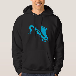 Sudadera Saxofón - Azul cielo