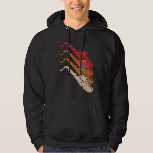 Sudadera Saxofón Jugador Música Jazz Tenor 1
