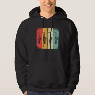 Sudadera Saxofón Jugador Música Jazz Tenor 3