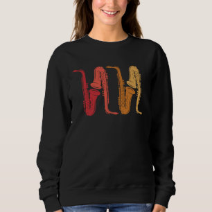 Sudadera Saxofón Jugador Música Jazz Tenor 5