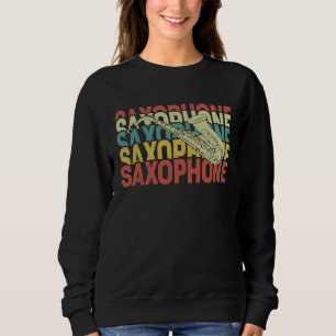 Sudadera Saxofón Jugador Música Jazz Tenor 9