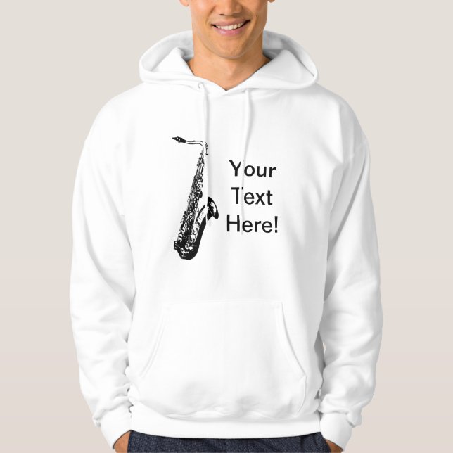 Sudadera Saxofón personalizado (Anverso)