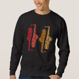 Sudadera Saxofón Saxofonista Música Jazz Tenor