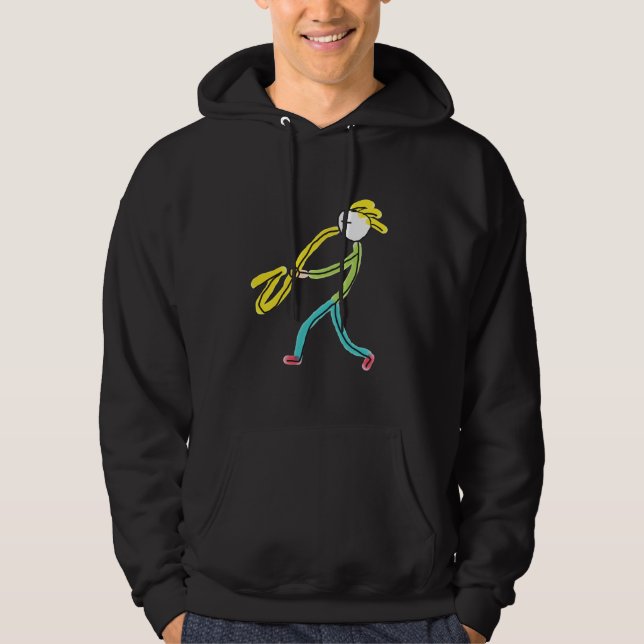 Sudadera Saxofonista Stickman (Anverso)