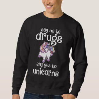 Sudadera Say No To Drugs Say Yes to Unicorns Red Ribbon Wee