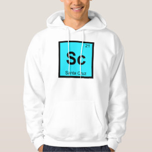 Sudadera Sc - Ciudad de Santa Cruz California Símbolo de Qu