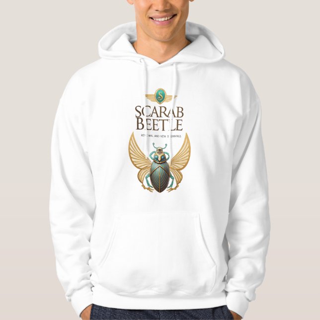 Sudadera Scarab Beetle Hoodie – Ancient Egyptian Symbol (Anverso)