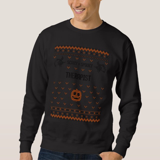 Sudadera Scary and Spooky Therapist (Anverso)