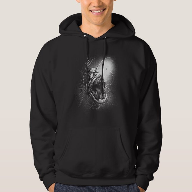 Sudadera Scary creepy spooky underwater fish sea deep (Anverso)