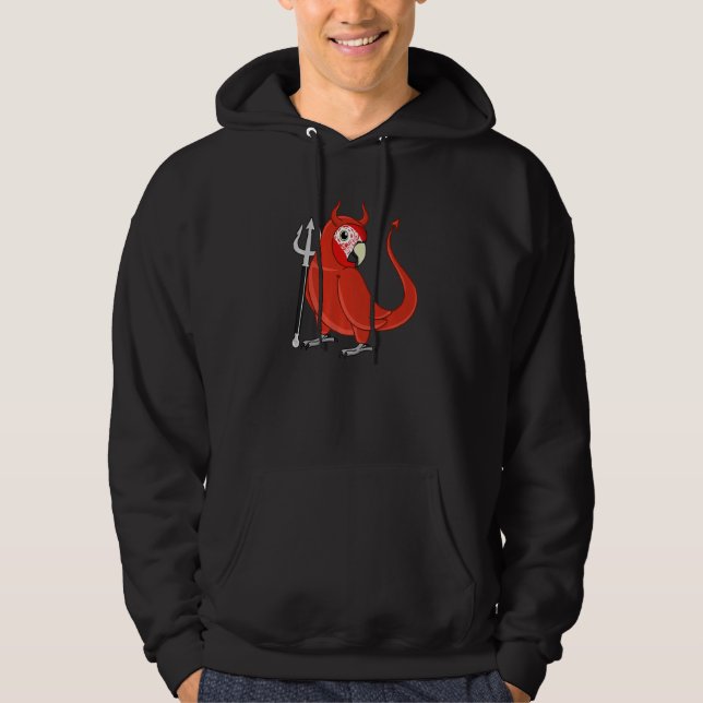 Sudadera Scary Devil Costume Parrot I Green-winged Macaw Pr (Anverso)