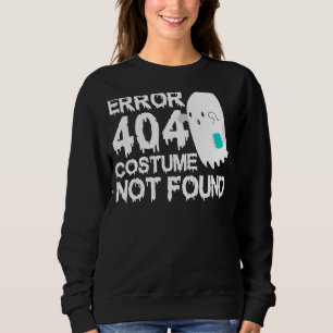 Sudadera Scary Ghost Boo Error 404 Costume No Encontrado Ha