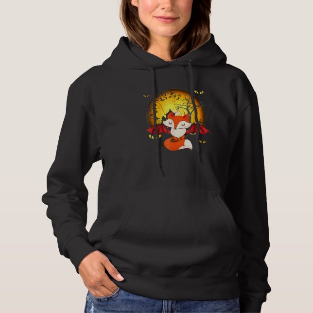 Sudadera Scary Ghost Fox Horror - Noche espeluznante (Anverso)