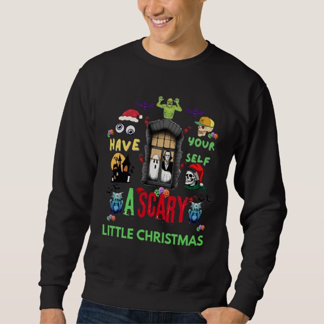 Sudadera Scary Little Christmas Horror Holiday Design   (Anverso)