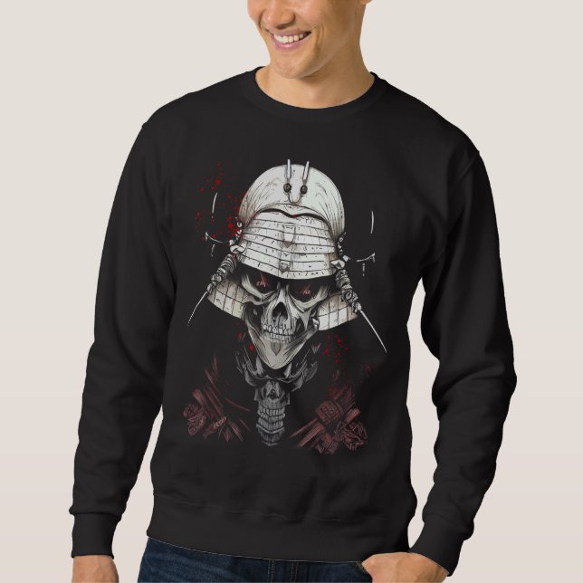 Sudadera Scary Samurai Skeleton: El horror gótico zombiano  (Anverso)