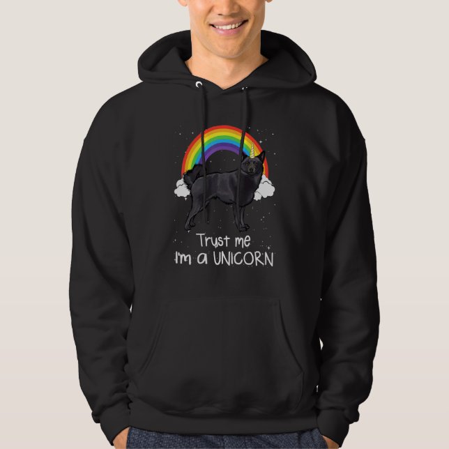 Sudadera Schipperke Arcoíris Confía En Mí Soy Un Perro Unic (Anverso)