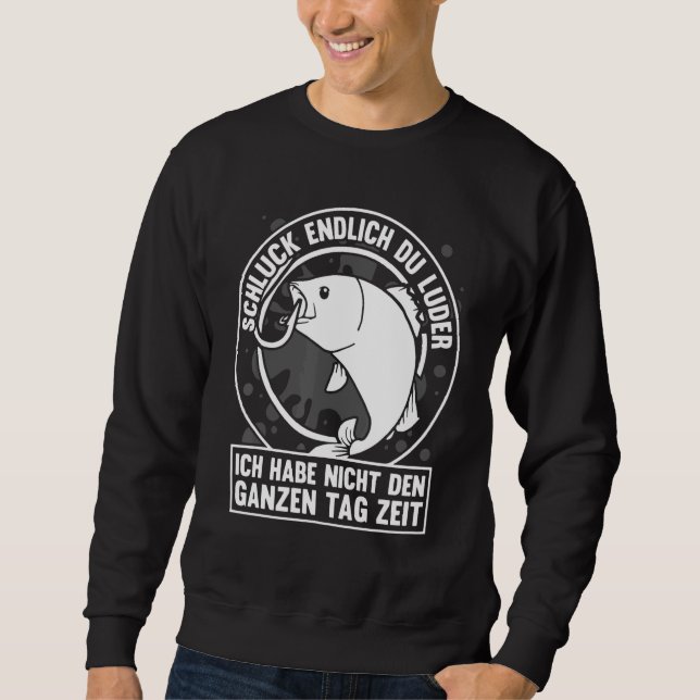Sudadera Schlck Du Luder Angler Pesca De Hook (Anverso)