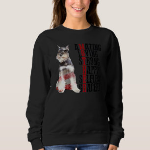 Sudadera Schnauzer asombroso amor fuerte gra solidaria