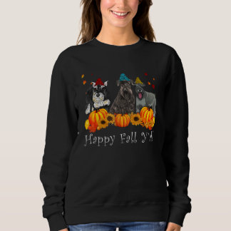 Sudadera Schnauzer Dog Costume Fall Y'all Acción de Gracias