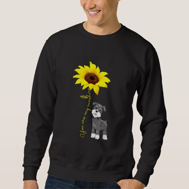 Sudadera Schnauzer es mi mamá Sunshine Sunflower Schnauzer (Anverso)