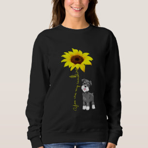 Sudadera Schnauzer es mi mamá Sunshine Sunflower Schnauzer
