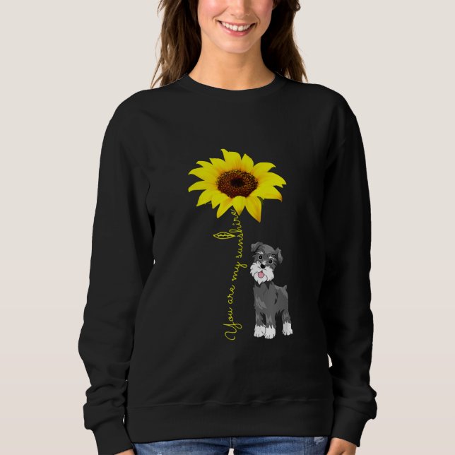 Sudadera Schnauzer es mi mamá Sunshine Sunflower Schnauzer (Anverso)