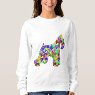 Sudadera Schnauzer geométrico