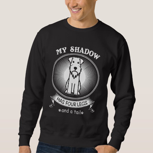 Sudadera Schnauzer Miniatura  Mi Perro Es Mi Sombra (Anverso)
