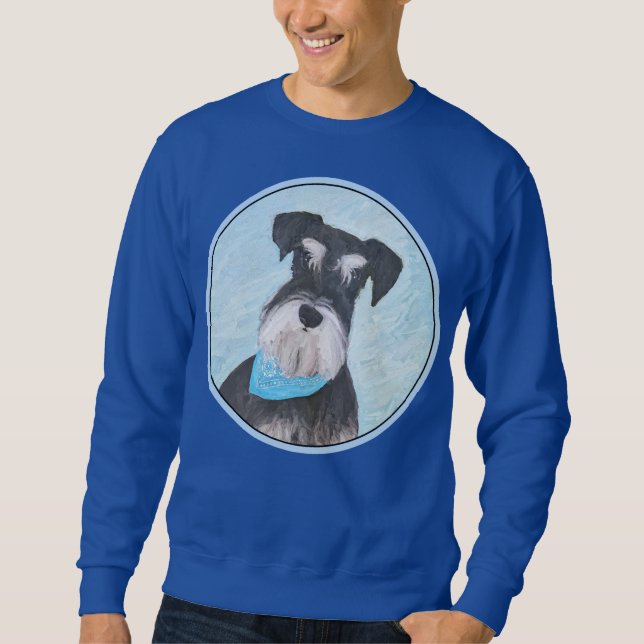 Sudadera Schnauzer (Miniature) Painting - Cute Original Dog (Anverso)