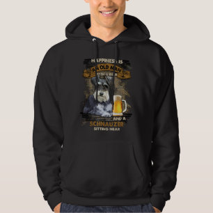 Sudadera Schnauzer sentado cerca del anciano regalo para ti